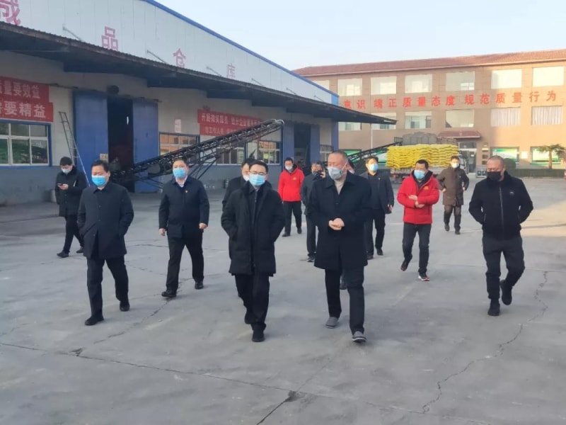 縣長申琳調研旭瑞集團疫情防控、復工復產情況！